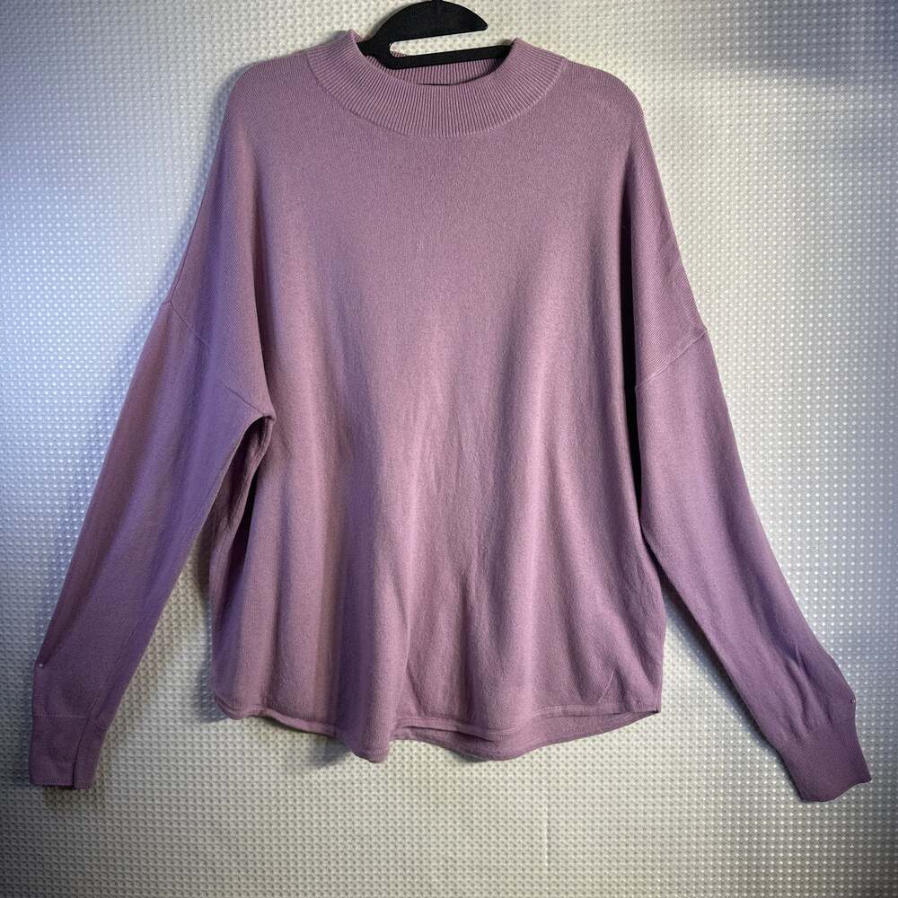 Madewell Ashbury Mockneck Sweater in Lavender Purple size Small